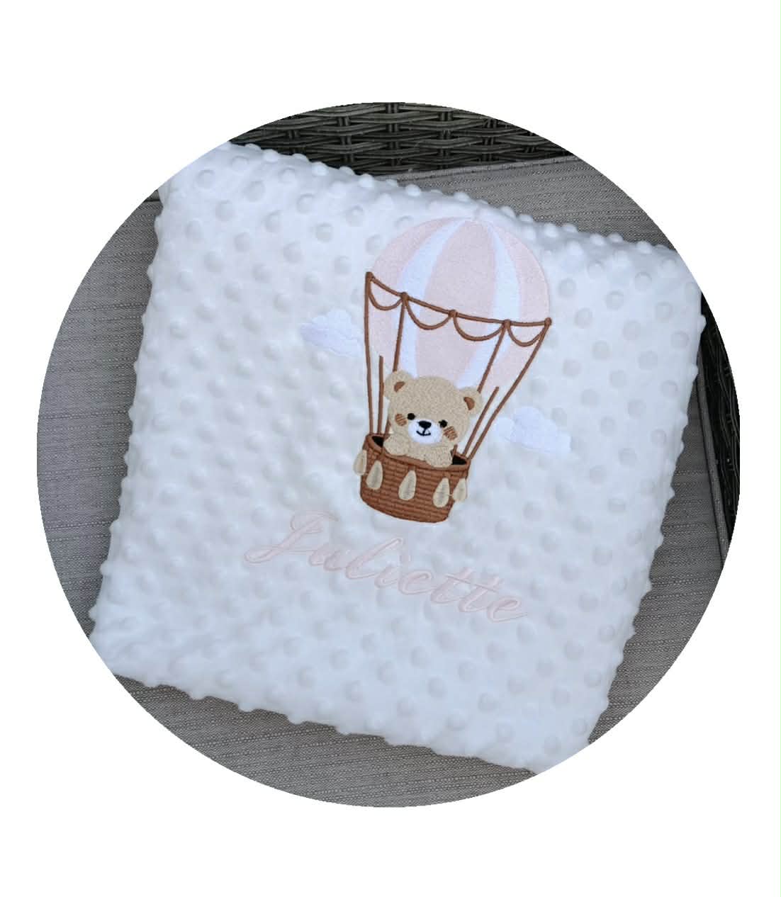 Plaid Motif Montgolfière